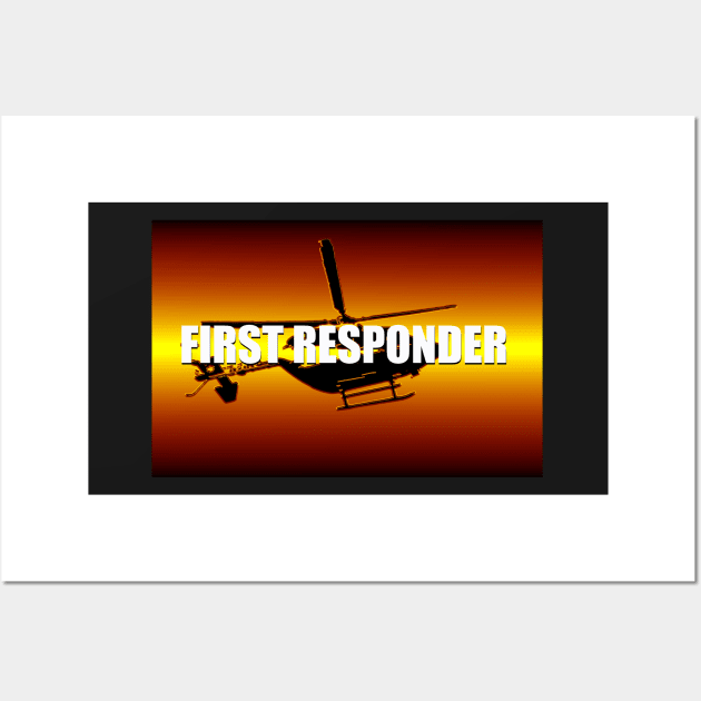 First responder face mask design A Wall Art by dltphoto